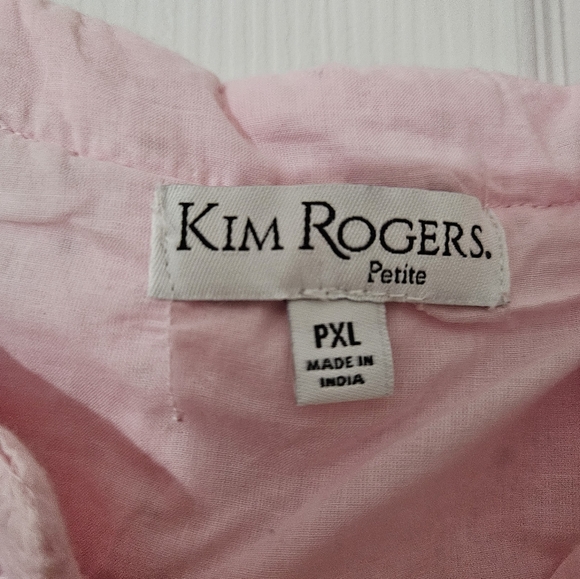 Kim Rogers Pink Sleeveless Eyelet Dress PXL - Picture 3 of 3